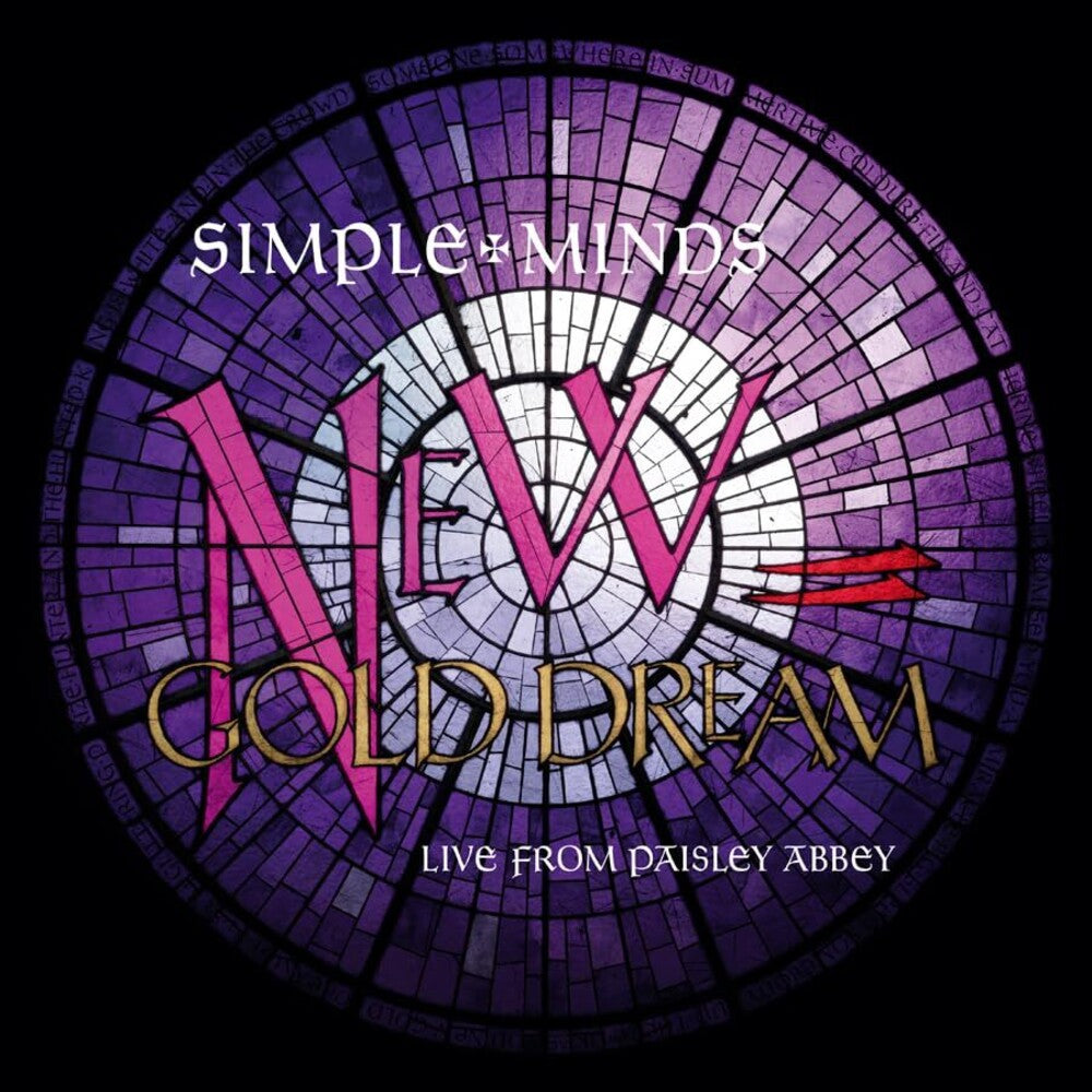 the album cover for Simple Minds - New Gold Dream - Live From Paisley Abbey