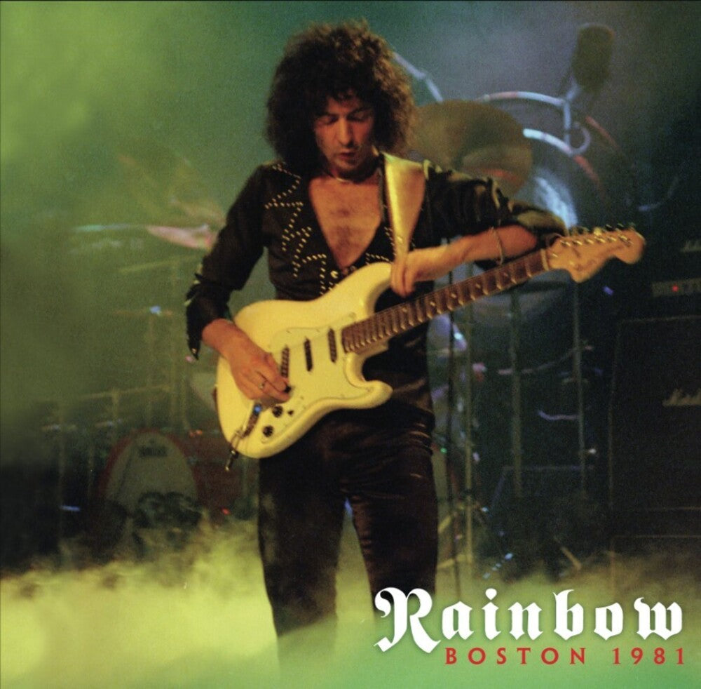the album cover for Rainbow - Boston 1981 - Green/Red Splatter [Colored Vinyl] (Grn)