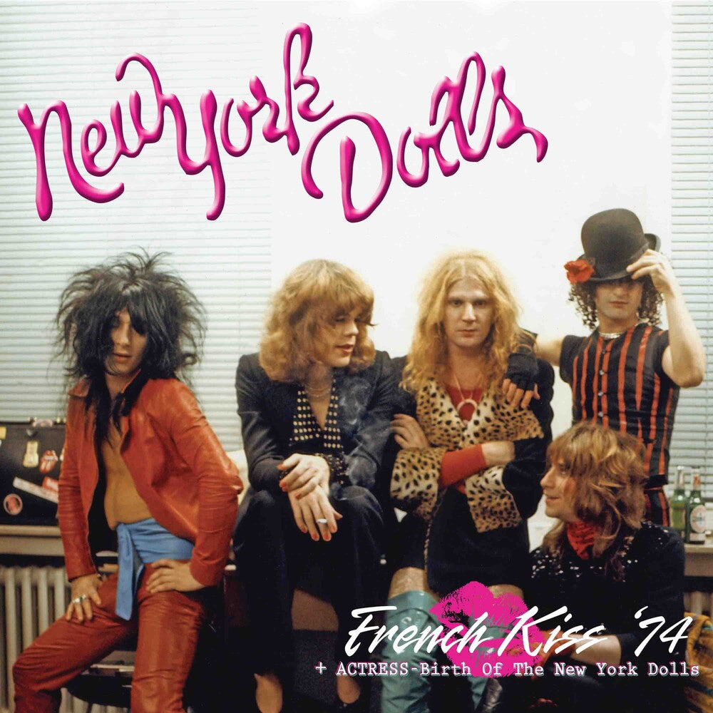 the album cover for New York Dolls - French Kiss '74 (Blk) [Colored Vinyl] (Pnk) (Spla)