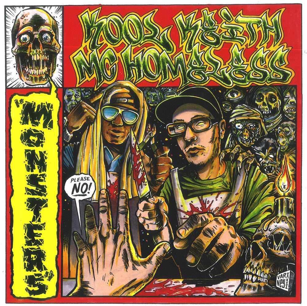 the album cover for Kool Keith & MC Homeless - Monsters [Limited Edition Eco Color Vinyl]