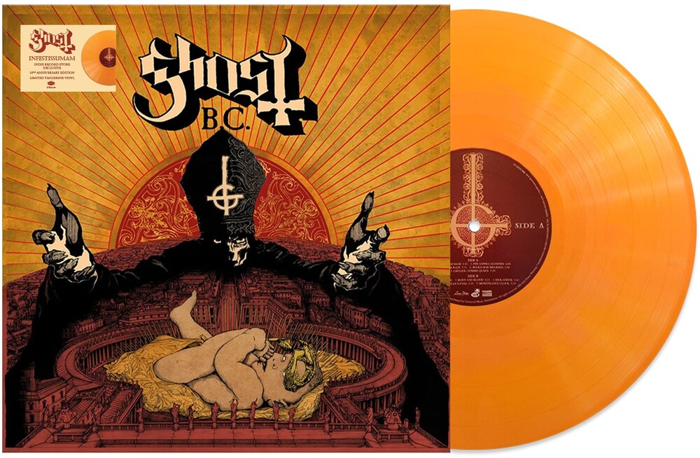 the album cover for Ghost - Infestissumam [Indie Exclusive Limited Edition Tangerine LP]