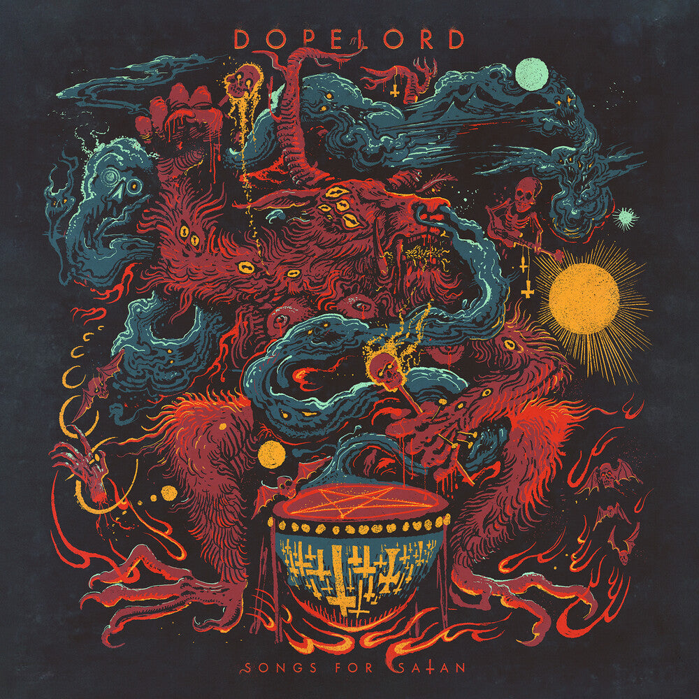 the album cover for Dopelord - Songs For Satan [Colored Vinyl] [Limited Edition] (Ylw)
