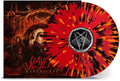 the album cover for Slayer - Repentless [Transparent Red W/ Orange & Black LP]