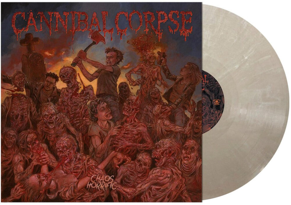the album cover for Cannibal Corpse - Chaos Horrific [Indie Exclusive Limited Edition Fog LP]