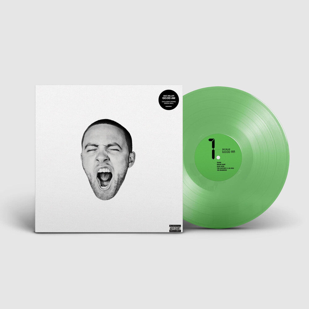 the album cover for Mac Miller - GO:OD AM [Indie Exclusive Limited Edition Spring Green Opaque LP]