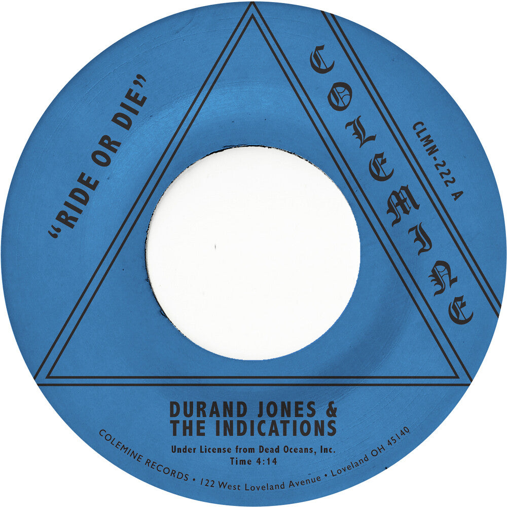 the album cover for Durand Jones & The Indications - Ride or Die / More Than Ever [Opaque Red Vinyl Single]