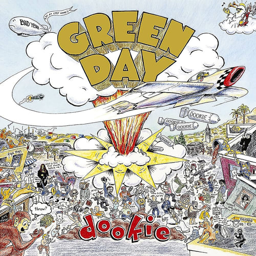 the album cover for Green Day - Dookie: 30th Anniversary [Baby Blue LP]