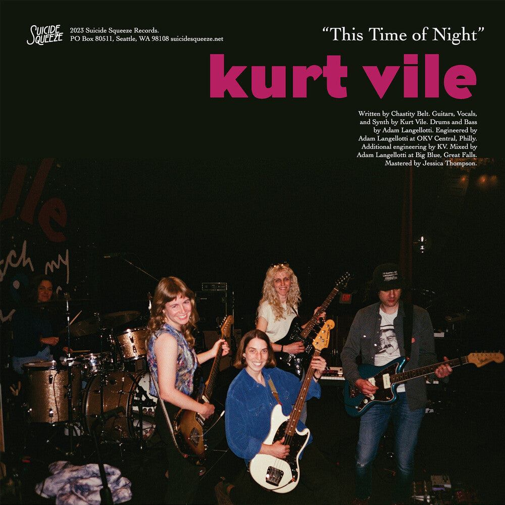 the album cover for Kurt Vile  / Barnett,Courtney - This Time Of Night B/W Different Now (Blue) [Colored Vinyl]