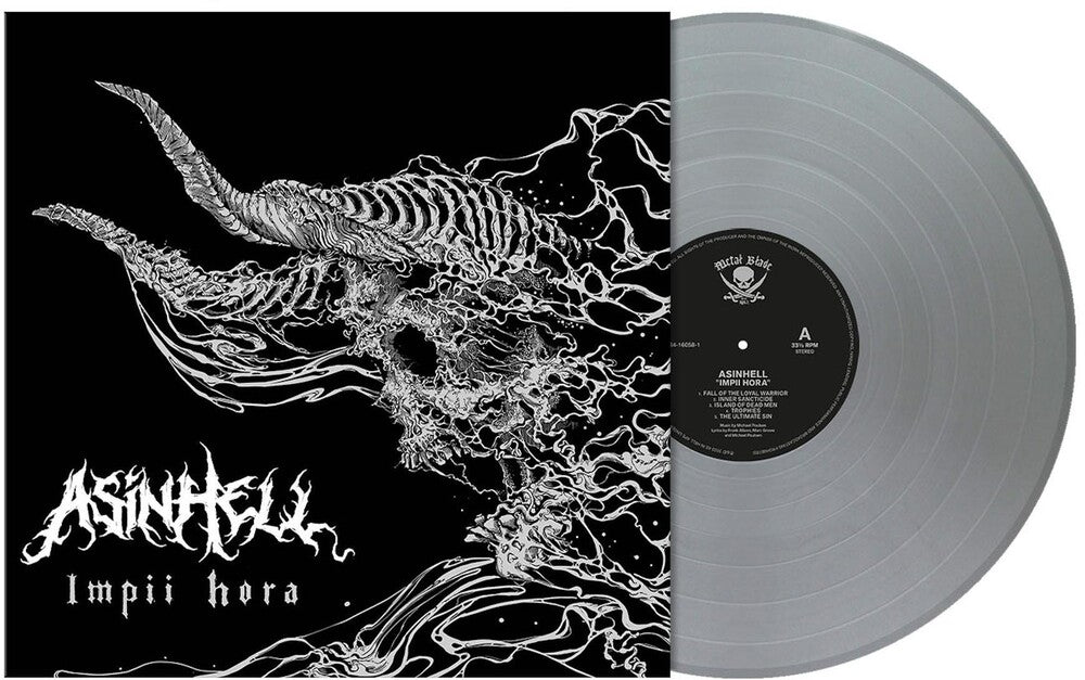 the album cover for Asinhell - Impii Hora [Limited Edition Silver LP]