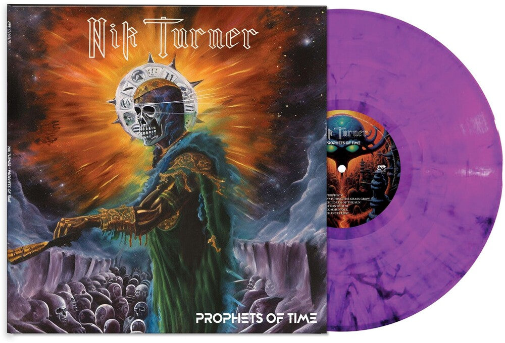 the album cover for Nik Turner - Prophets Of Time - Purple Marble [Colored Vinyl] (Purp)