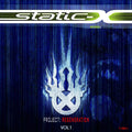 the album cover for STATIC-X - Project Regeneration Vol 1 [Limited Edition Green & Blue LP]