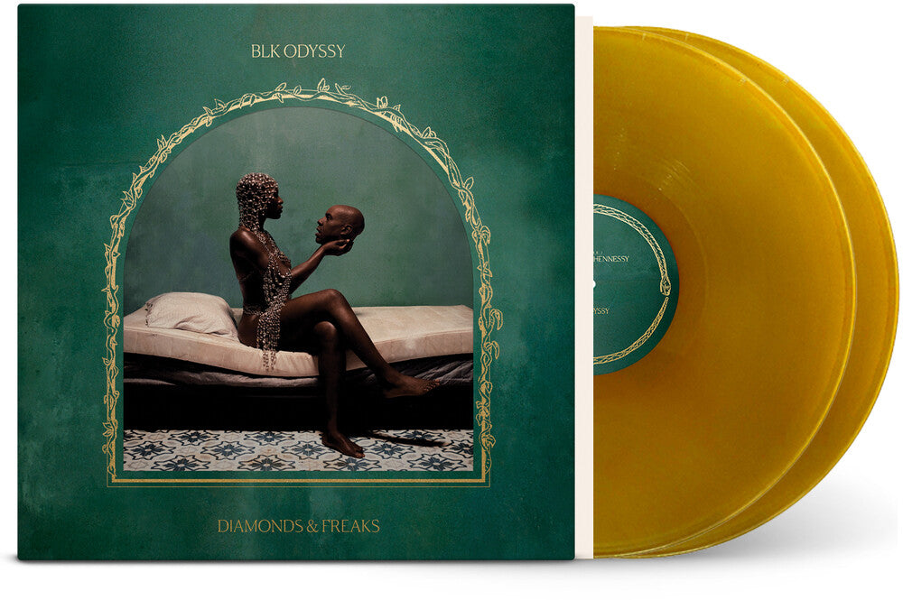 the album cover for Blk Odyssy - Diamonds & Freaks - Amber [Colored Vinyl] (Gate)