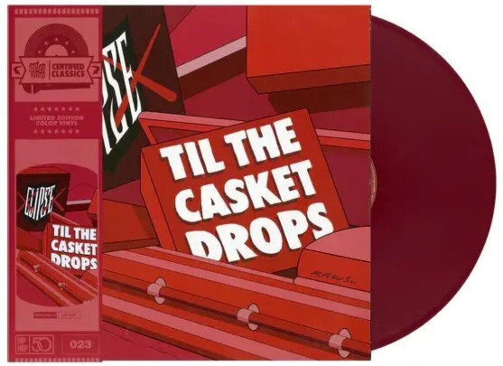 the album cover for Clipse - Til The Casket Drops (Fruit Punch) [Colored Vinyl] [Limited Edition]