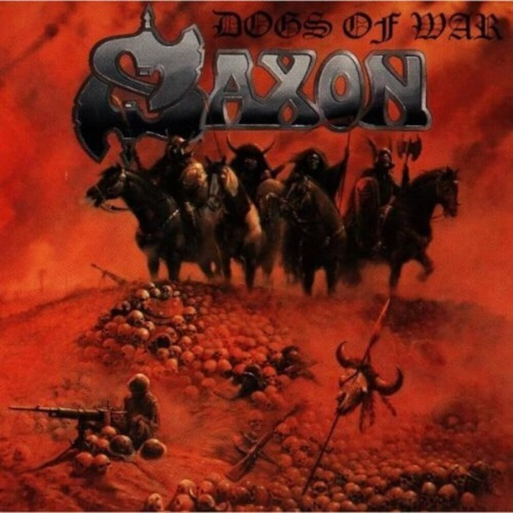 the album cover for Saxon - Dogs Of War