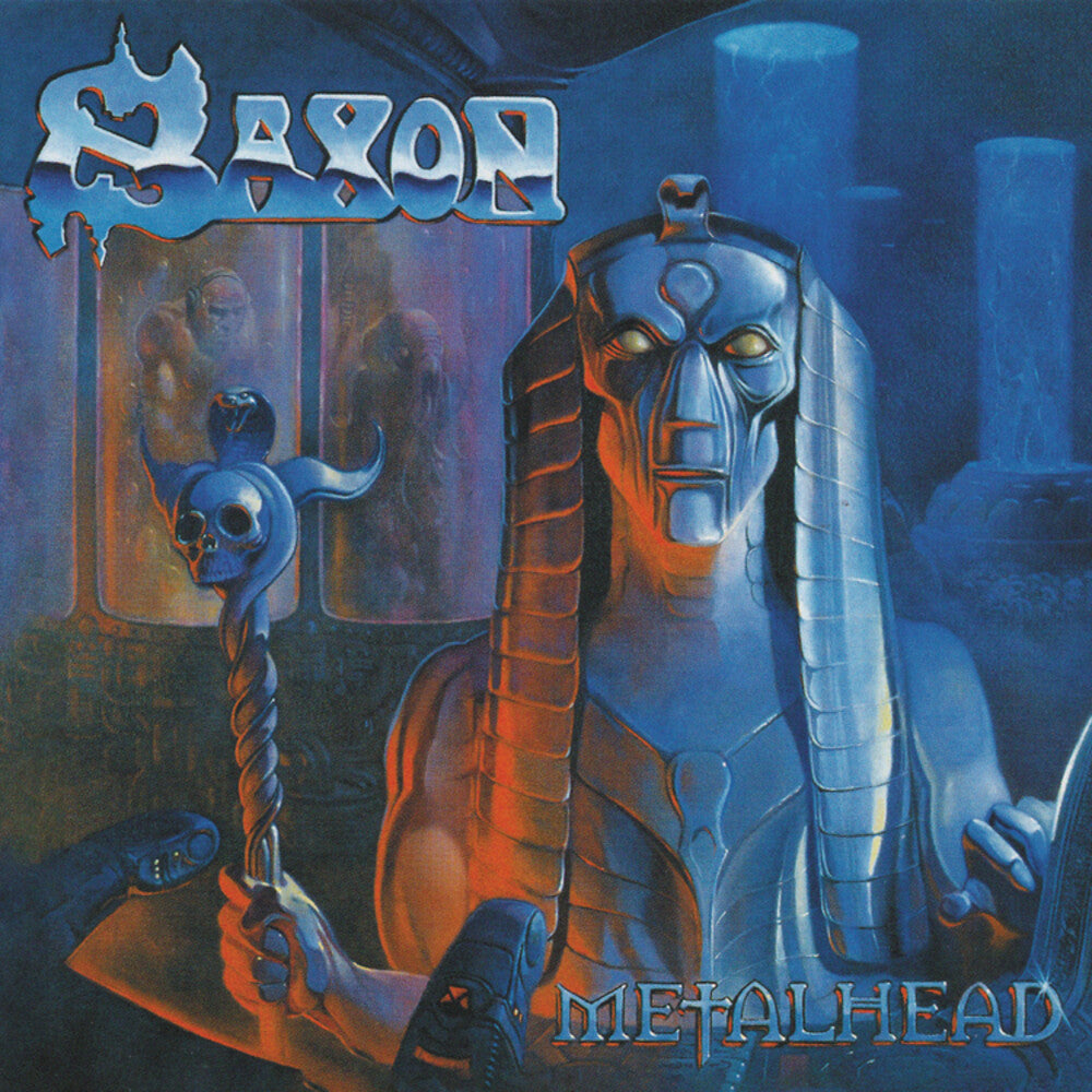the album cover for Saxon - Metalhead