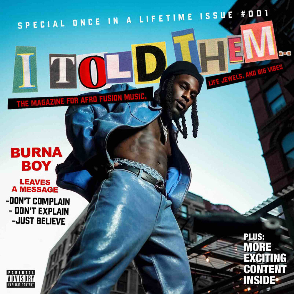 the album cover for Burna Boy -  I Told Them… [LP]