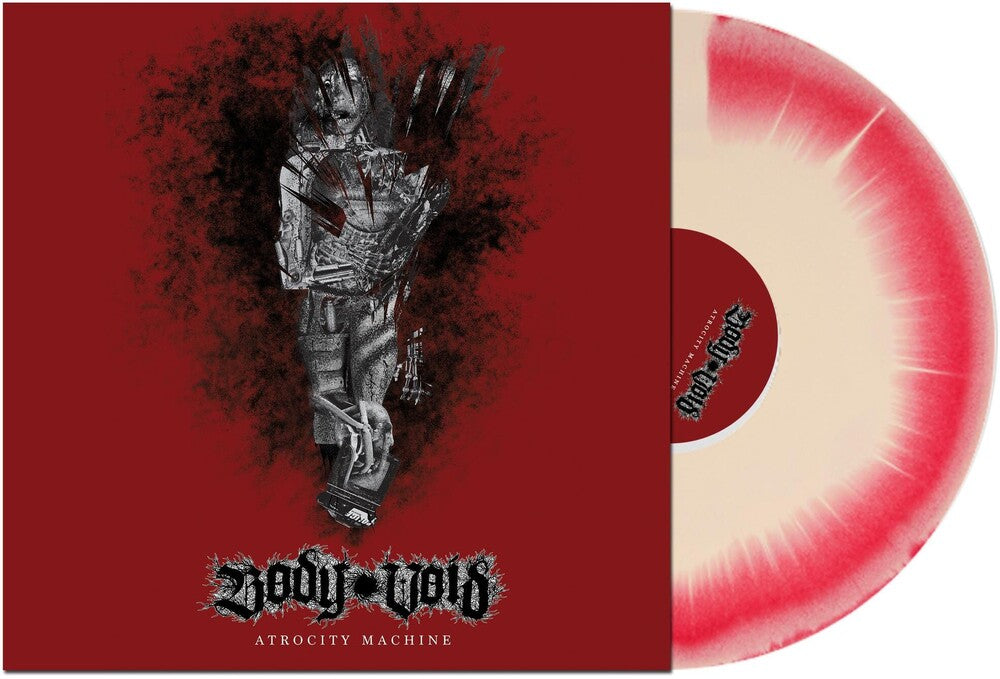 the album cover for Body Void - Atrocity Machine (Crem) [Clear Vinyl] (Red)