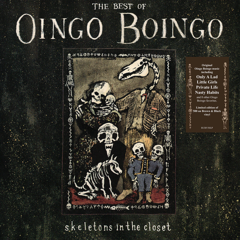 the album cover for Oingo Boingo - Skeletons In The Closet: The Best Of Oingo Boingo