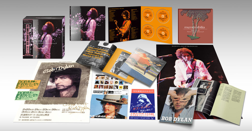 the album cover for Bob Dylan - The Complete Budokan 1978 [4CD Box Set]