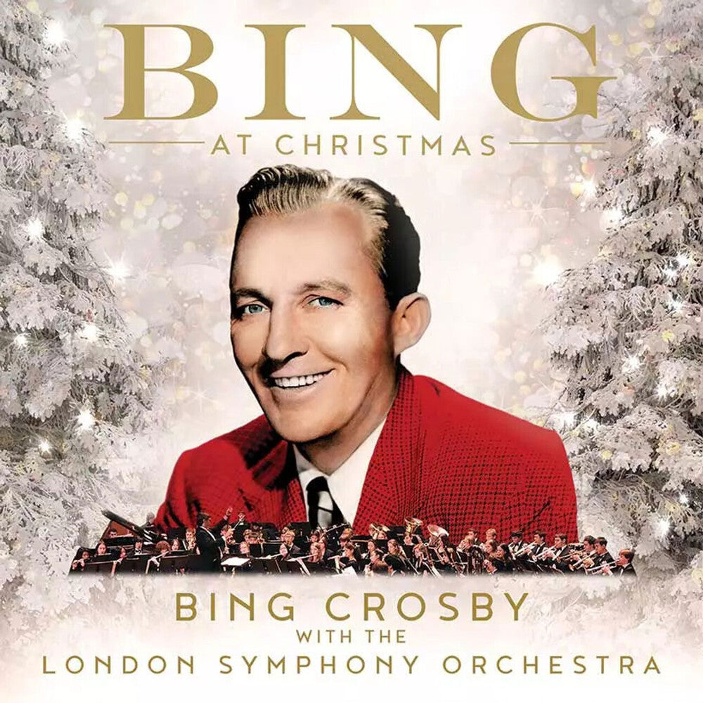 the album cover for Bing Crosby - Bing At Christmas [Colored Vinyl] (Gol)