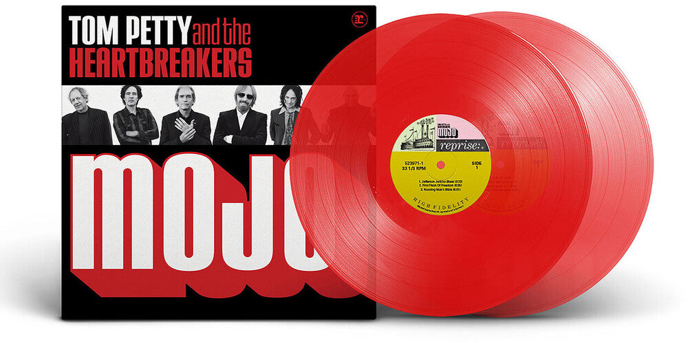 the album cover for Tom Petty & The Heartbreakers - Mojo [Limited Edition Translucent Ruby Red 2LP]