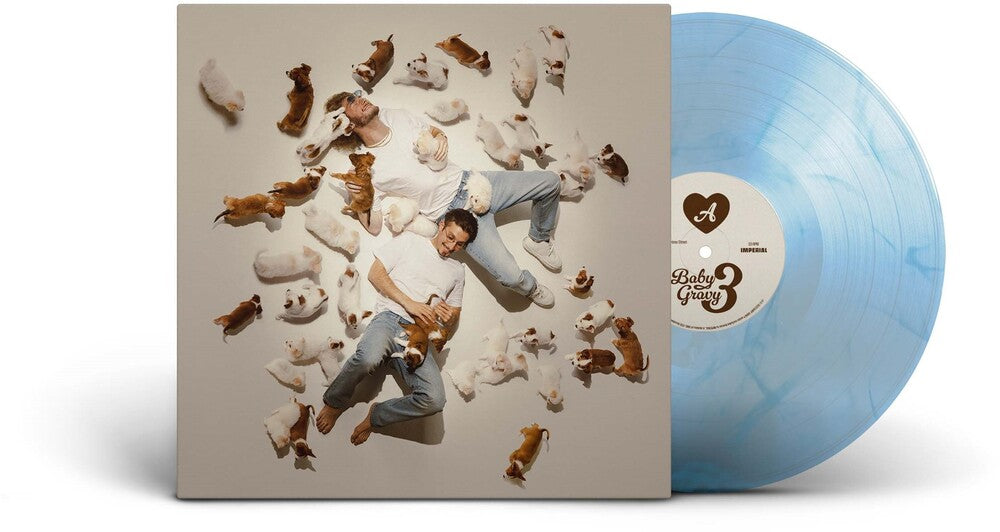 the album cover for Yung Gravy - Baby Gravy 3 [Limited Edition Transparent Baby Blue LP]