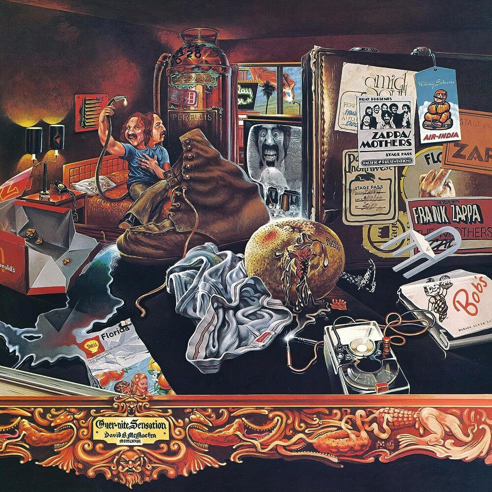 the album cover for Frank Zappa - Over-Nite Sensation: 50th Anniversary [Super Deluxe 4CD/Blu-ray]