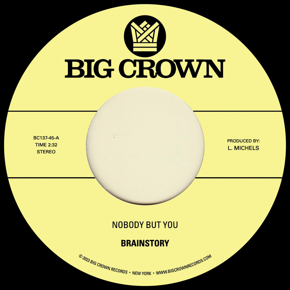 the album cover for Brainstory - Nobody But You b/w Gift Of Life [Vinyl Single]