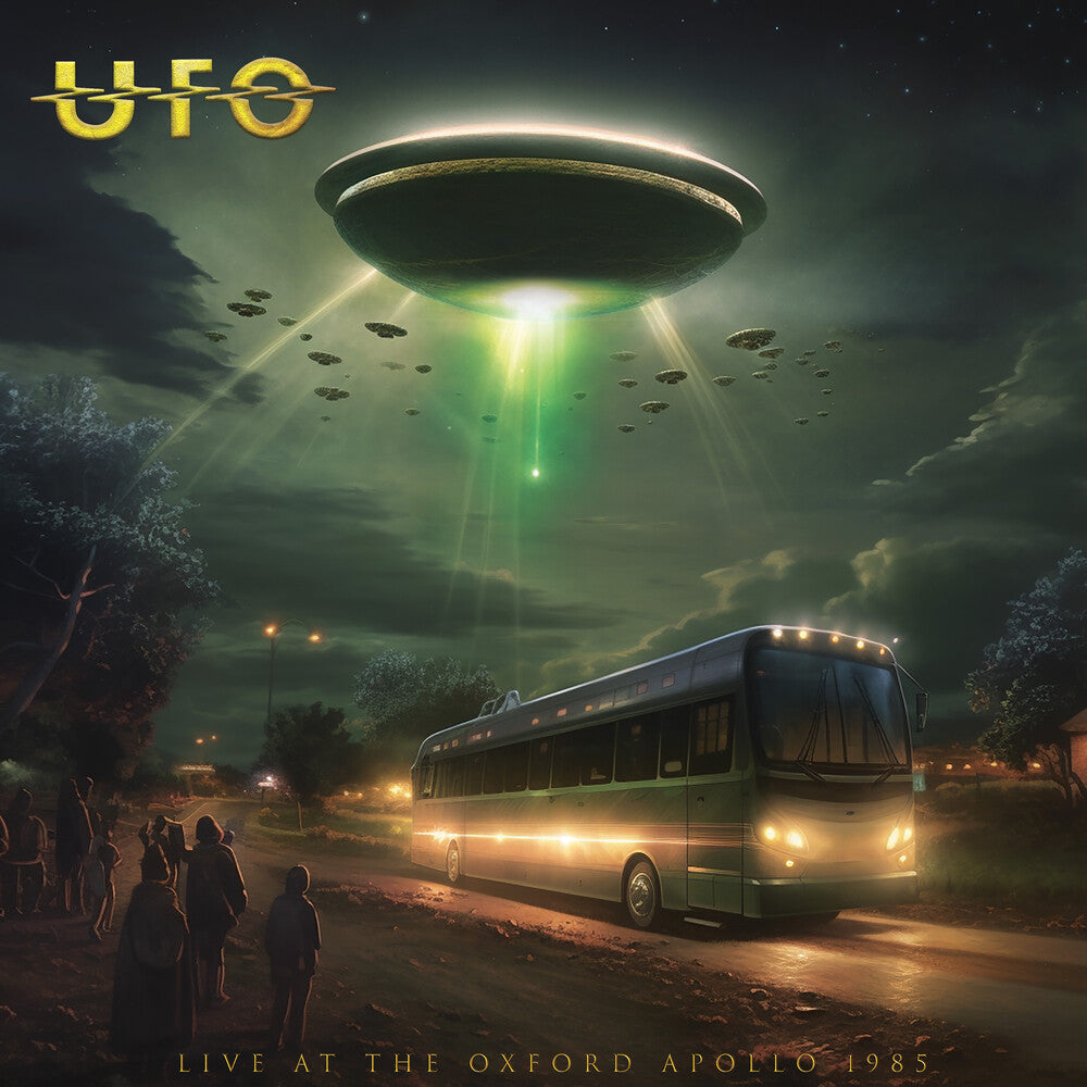 the album cover for UFO - Live At The Oxford Apollo 1985