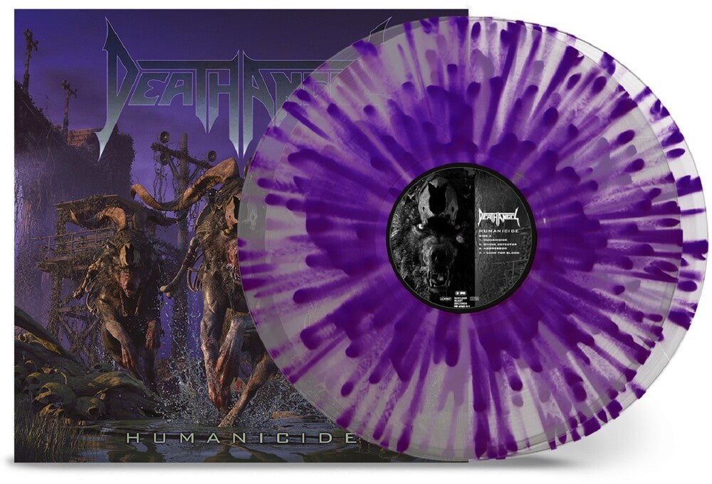 the album cover for Death Angel - Humanicide [Clear Purple Splatter LP]