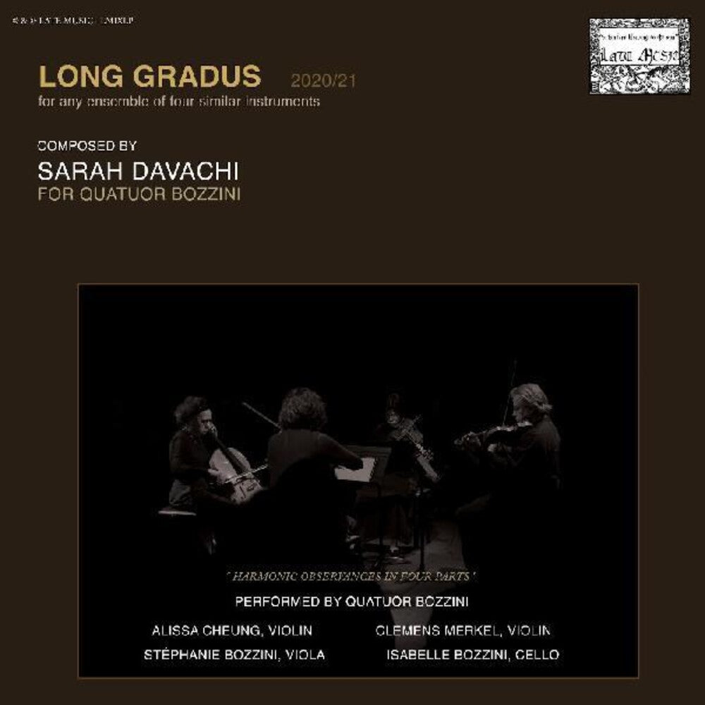 the album cover for Sarah Davachi - Long Gradus [With Booklet] [Digipak]