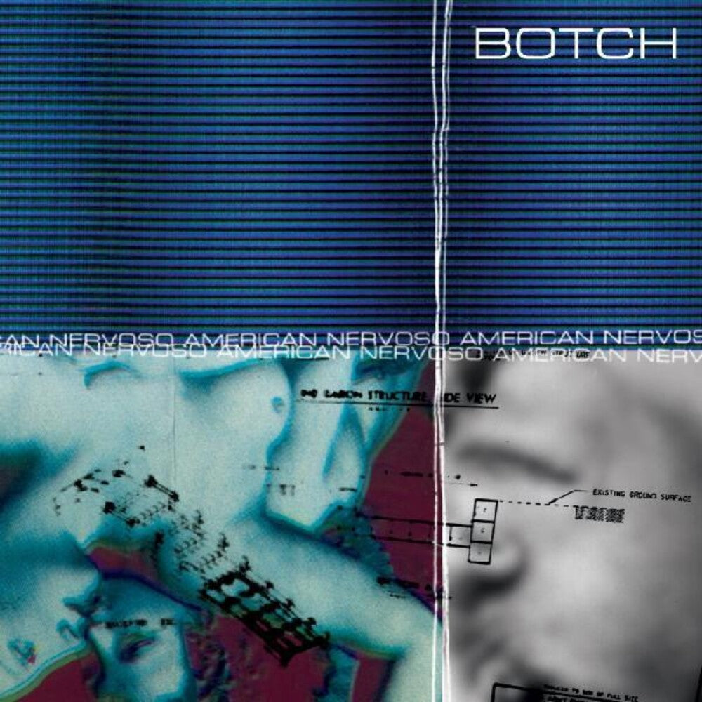 the album cover for Botch - American Nervoso (25th Anniversary) (Blue) [Clear Vinyl]