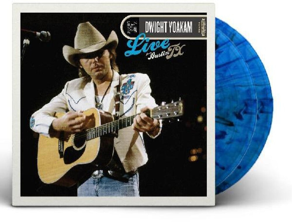 the album cover for Dwight Yoakam - Live From Austin Tx (Blue) [Colored Vinyl] [Limited Edition] (Stic)