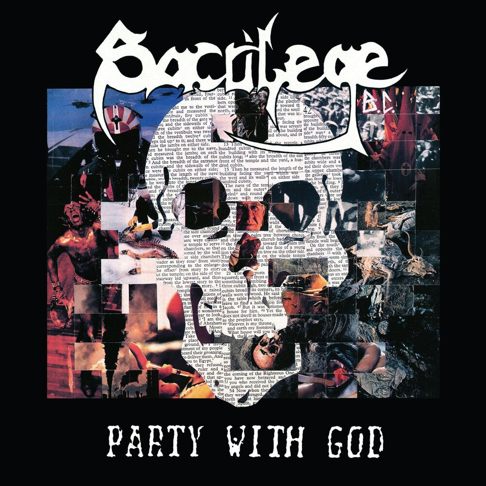 the album cover for Sacrilege BC - Party With God + 1985 Demo [RSD Black Friday 2023]