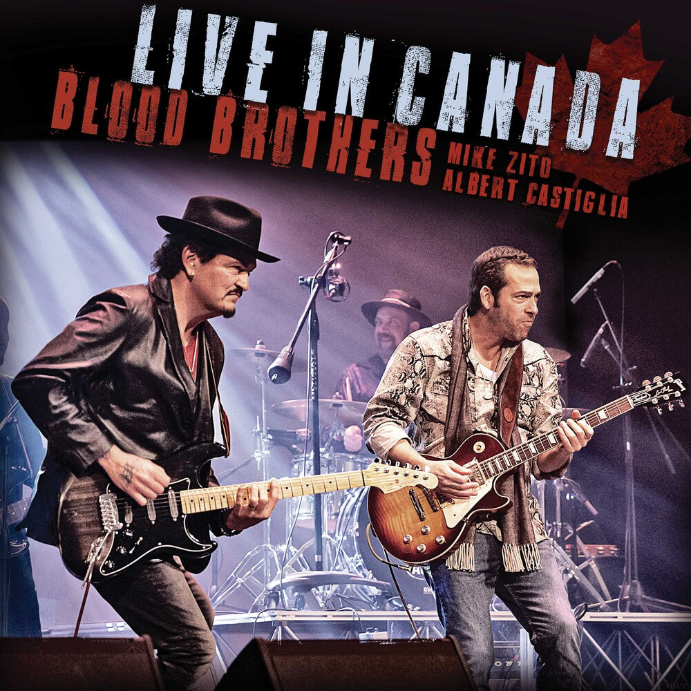 the album cover for Mike Zito / Albert Castiglia - Blood Brothers: Live in Canada