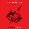 the album cover for Front Line Assembly - Excursions 1992-1998 (Box) (Clam)