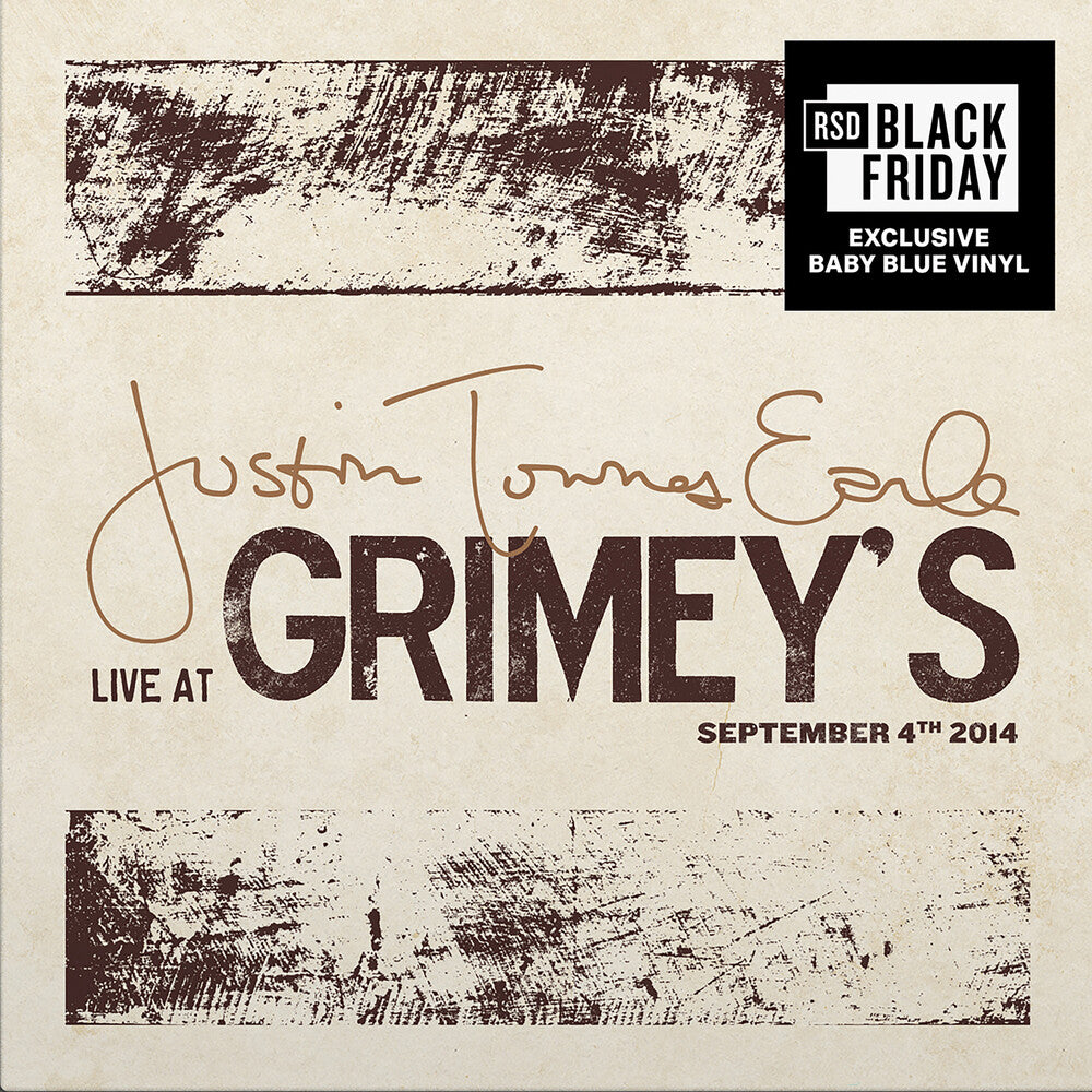 the album cover for Justin Townes Earle - Live at Grimey's  [RSD Black Friday 2023]