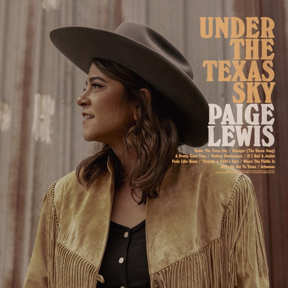 the album cover for Paige Lewis - Under The Texas Sky