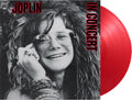 the album cover for Janis Joplin - Joplin In Concert [Colored Vinyl] (Gate) [Limited Edition] [180 Gram] (Red)