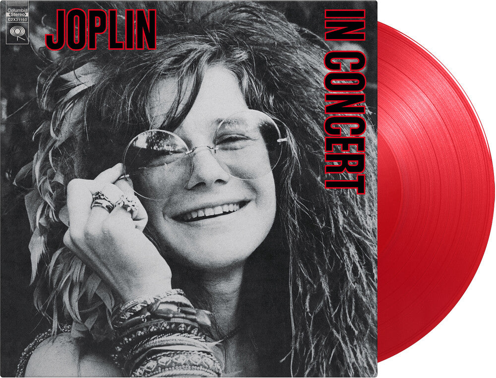 the album cover for Janis Joplin - Joplin In Concert [Colored Vinyl] (Gate) [Limited Edition] [180 Gram] (Red)