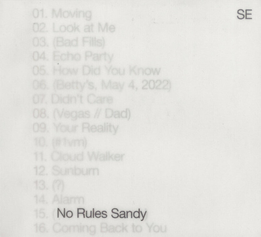 the album cover for Sylvan Esso -  No Rules Sandy [Olive Green LP]