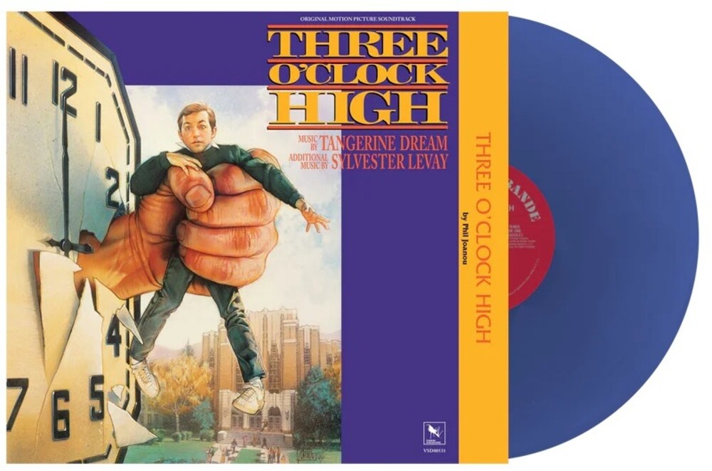 the album cover for Tangerine Dream - Three O’Clock High [Blue LP]