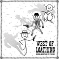 the album cover for Ryan Ike  (Colv) (Ltd) (Rmst) - West Of Loathing - O.S.T. [Colored Vinyl] [Limited Edition] [Remastered]
