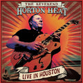 the album cover for Reverend Horton Heat - Live In Houston - Red Marble [Colored Vinyl] (Red)