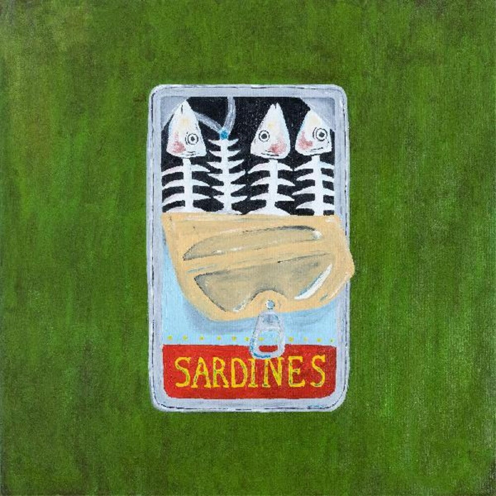 the album cover for Apollo Brown  & Planet Asia - Sardines [Colored Vinyl] (Grn) [Indie Exclusive]