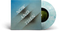 the album cover for The Beatles - Now and Then [Indie Exclusive Limited Edition Blue/White Marble 7in Vinyl Single]
