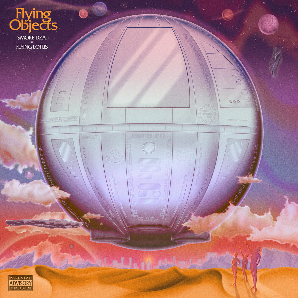 the album cover for Smoke Dza & Flying Lotus - Flying Objects