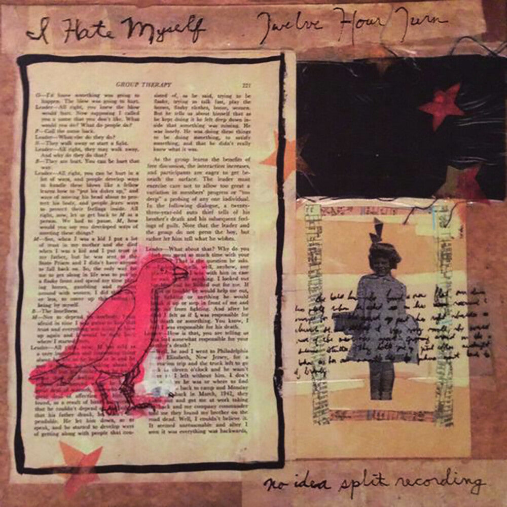 the album cover for I Hate Myself / 12 Hour Turn - Split [Colored Vinyl]