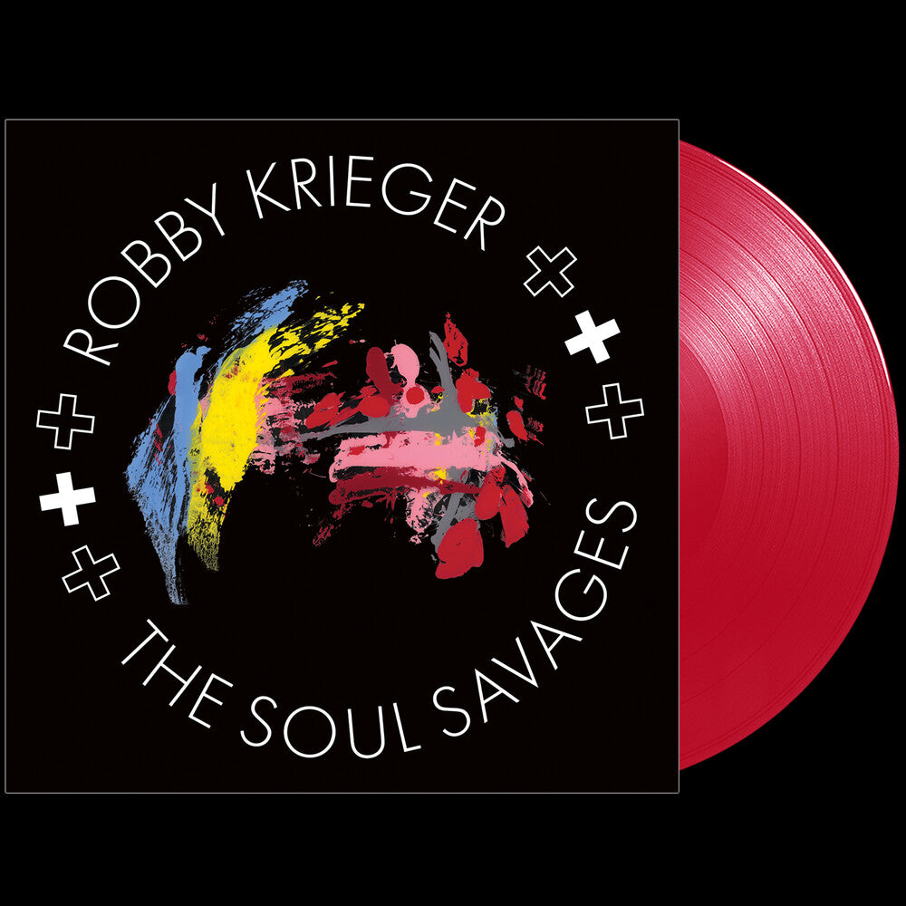 the album cover for Robby Krieger - Robby Krieger & The Soul Savages - Red [Colored Vinyl]