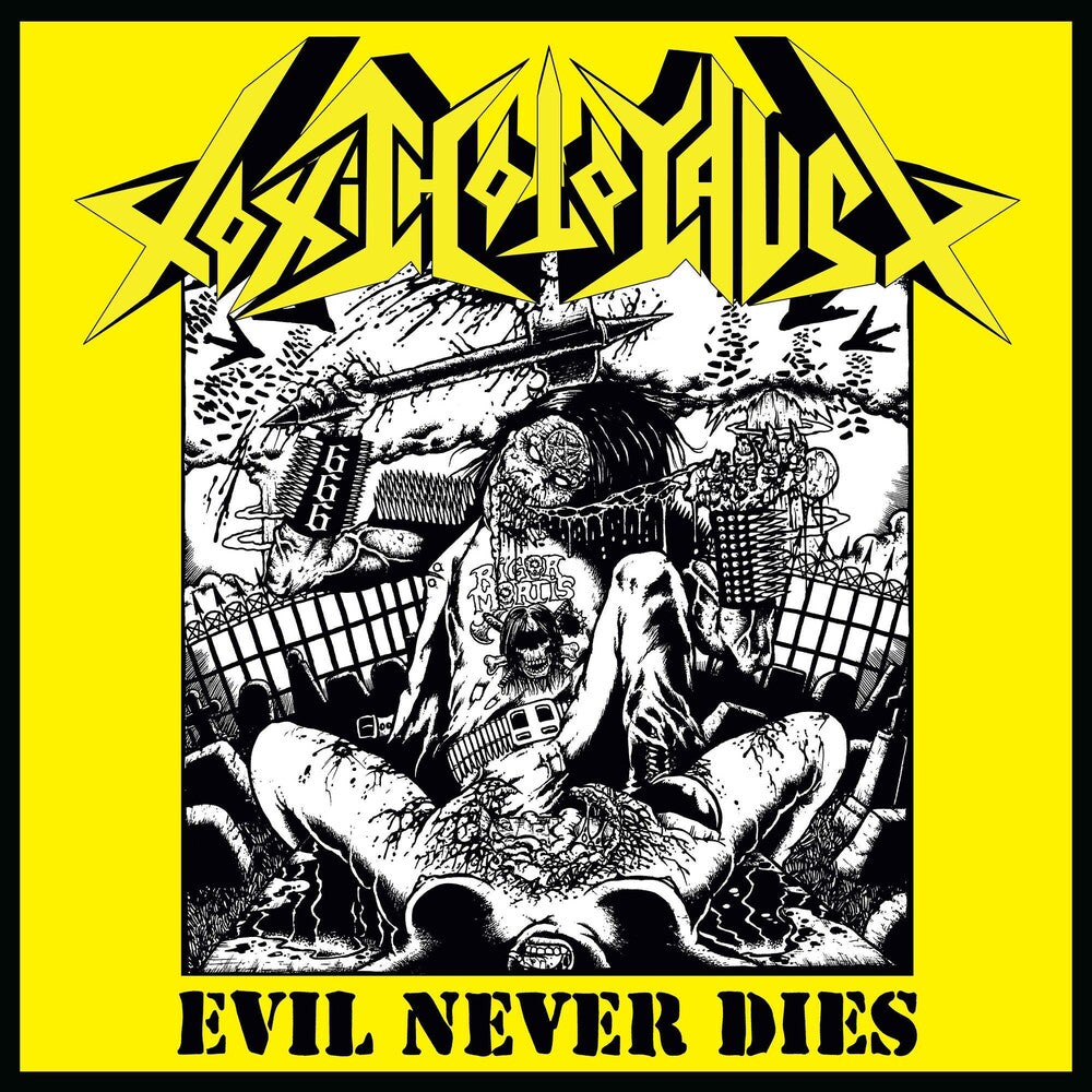 the album cover for Toxic Holocaust - Evil Never Dies